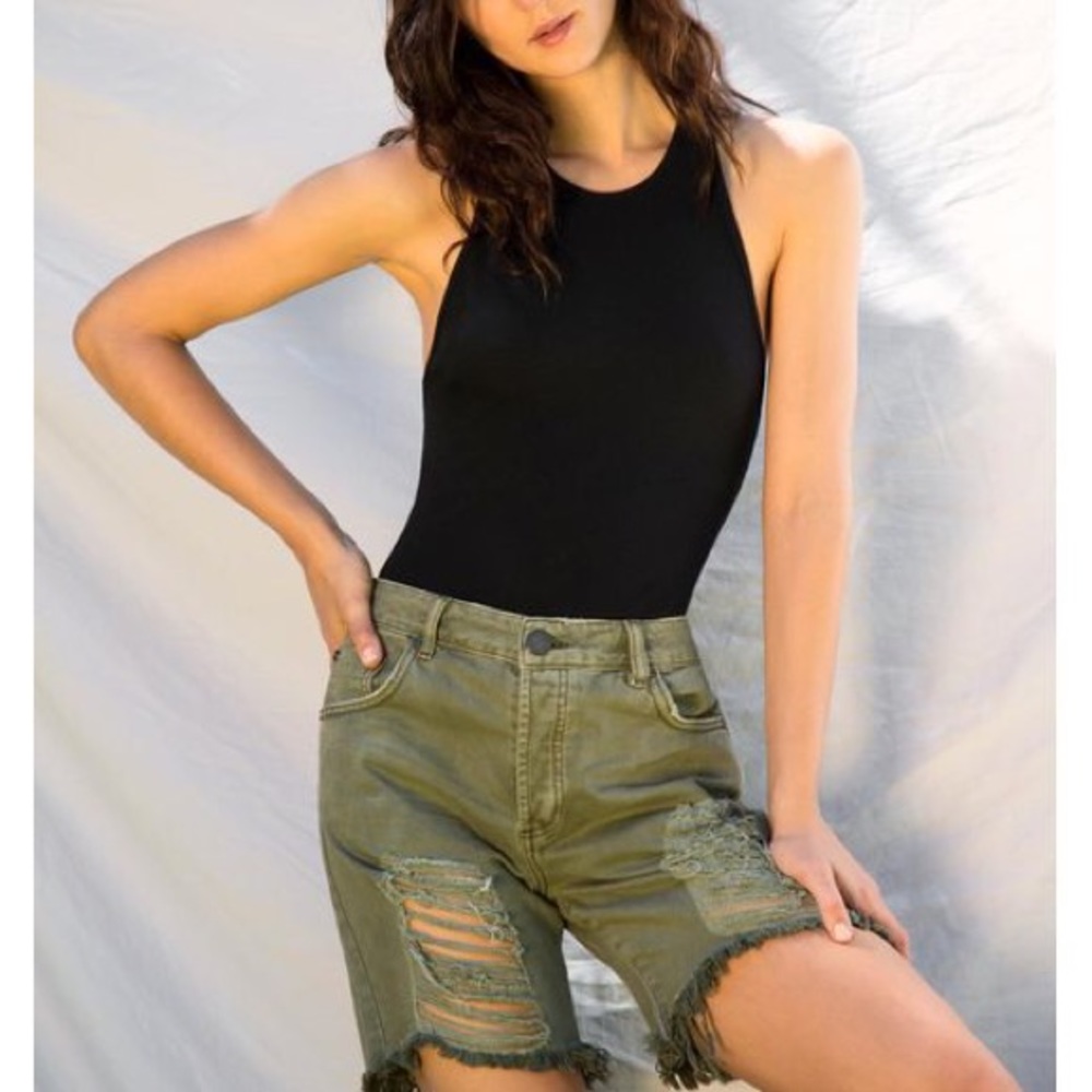 NWT One Teaspoon Stevies Shorts Super Khak Size 31 Z512-13